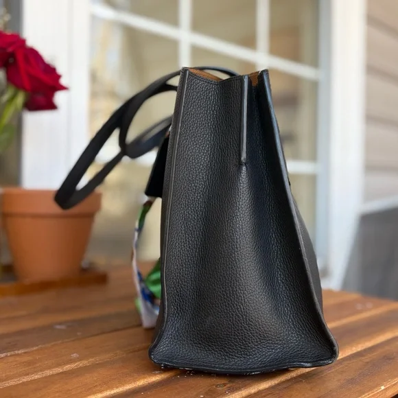 Coach Charlie Carryall Black Pebbled Leather Tote | 25137 | Hangtag | GUC - Picture 6 of 16